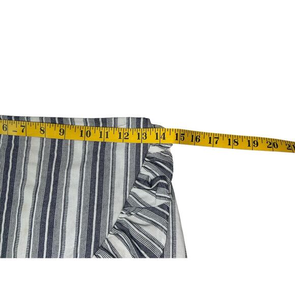 The Fifth Label Skirt Women’s Small Navy White Striped Ruffle Wrap Nautical Boho - Picture 3 of 6